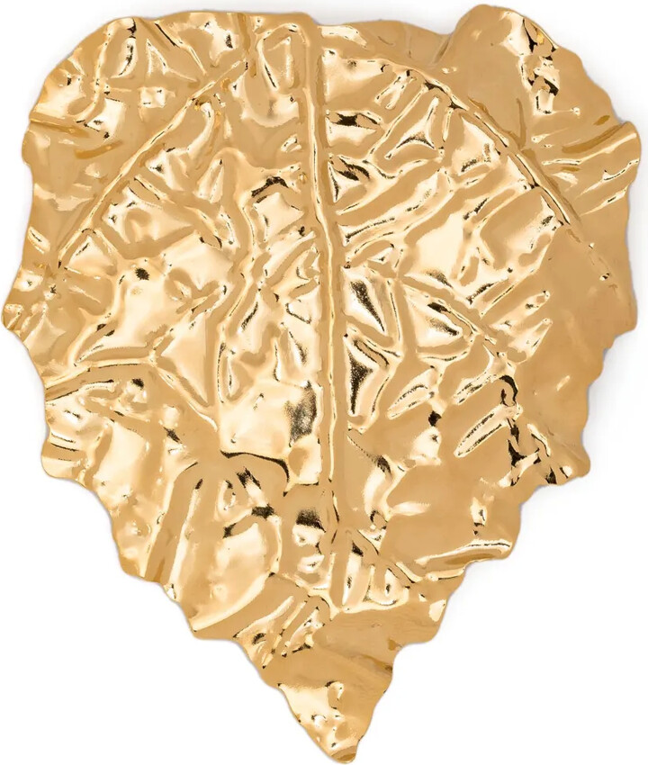 Jil Sander Leaf-Embellished Pin Brooch - ShopStyle
