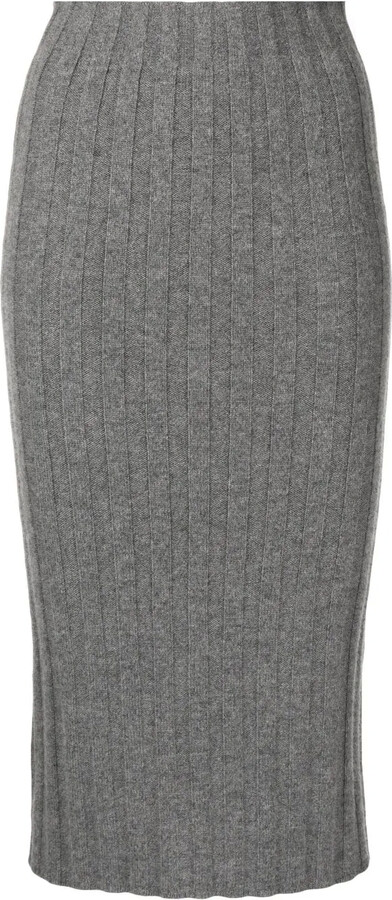 Cashmere In Love Lenny chunky-knit skirt