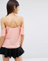 Thumbnail for your product : Oasis Lace Trim Cold Shoulder Top