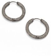 Thumbnail for your product : Adriana Orsini Pavé Hoop Earrings/1.5"