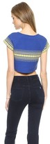 Thumbnail for your product : Alice + Olivia Amy Boxy Raglan Top
