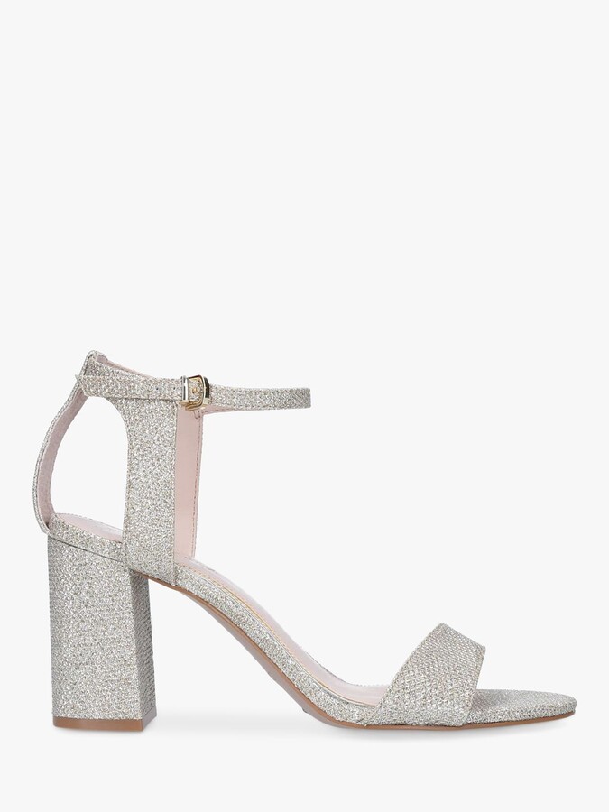 Carvela Kiki Block Heel Sandals, Gold - ShopStyle
