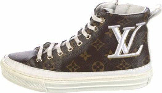 LOUIS VUITTON LV Monogram Catogram Stellar High Top Sneaker Boots Size 37