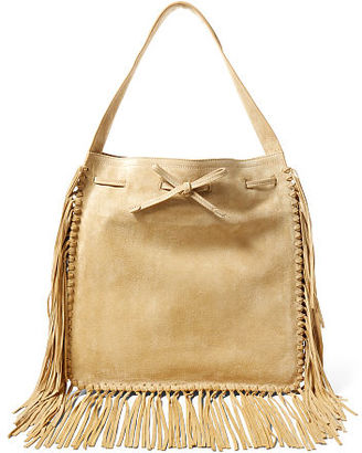 Polo Ralph Lauren Fringed Suede Hobo