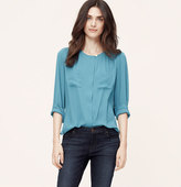 Thumbnail for your product : LOFT Shirred Utility Blouse