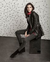 Thumbnail for your product : Barbara Bui Quilted Sleeve Leather Trench: Black
