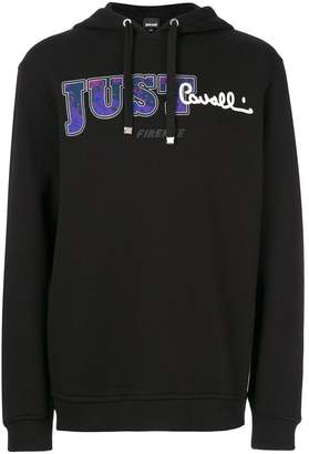 Just Cavalli logo print hoodie