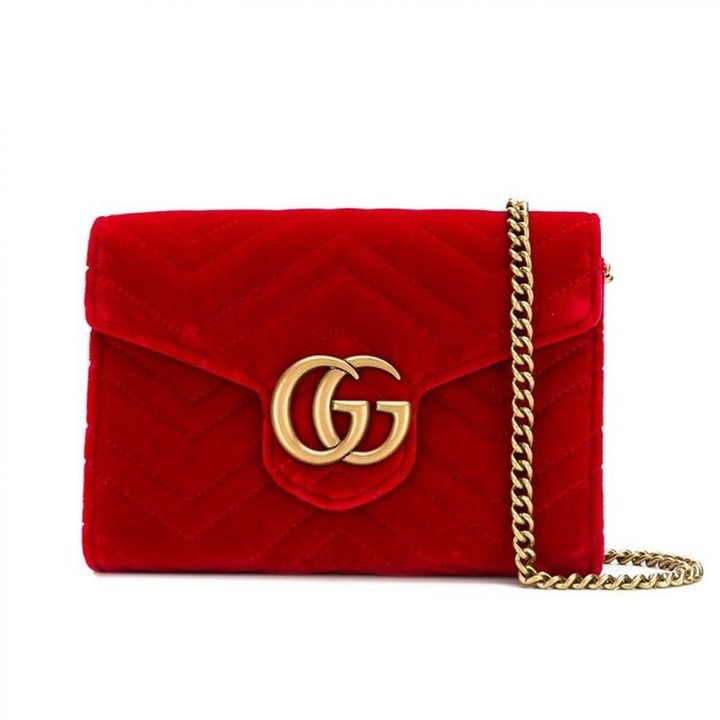 gucci red clutch bag