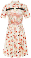 Thumbnail for your product : Tanya Taylor Sophie Blob Shirt Dress WHITE/RED/BLACK