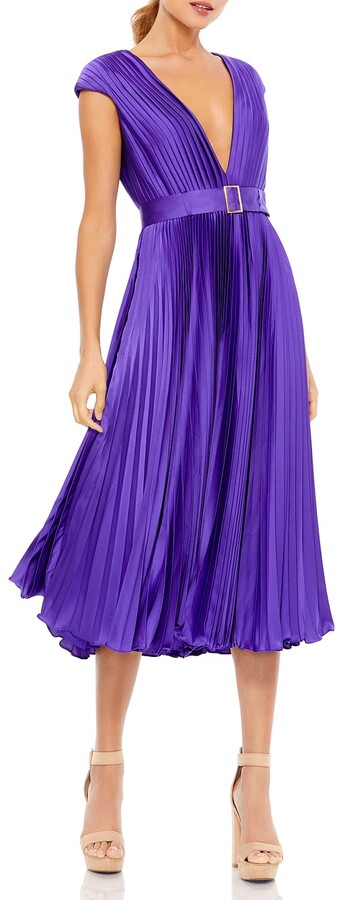 deep purple gown