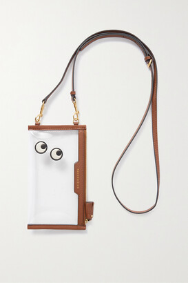 Anya Hindmarch + Net Sustain Everything Eyes Leather-trimmed Tpu Pouch - Neutrals