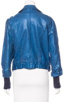 Thumbnail for your product : Giorgio Brato Metallic Leather Jacket