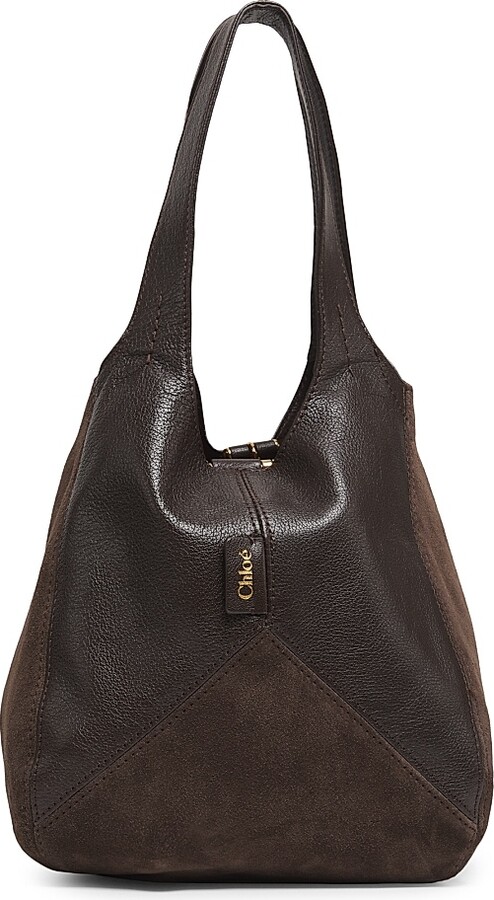 Chloé Women's Balloon Leather & Suede Hobo Bag - Kohl Brown