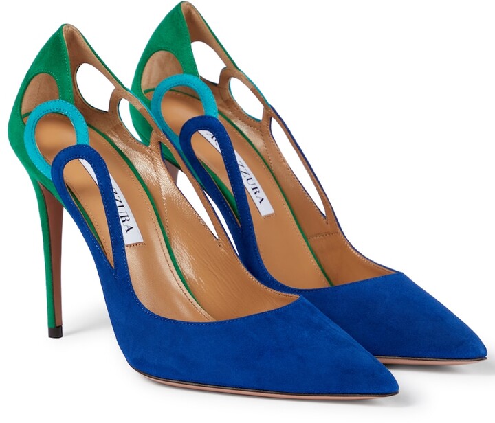 Blue Suede High Heels | Shop the world's largest collection of fashion |  ShopStyle