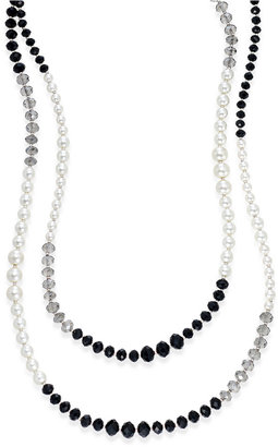 Charter Club Tri-Color Imitation Pearl Extra-Long Strand Necklace, Only at Macy's