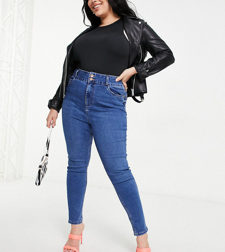 High Waisted Skinny Jeans New Look | ShopStyle