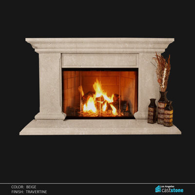 Los Angeles Cast Stone Grand Marnes Fireplace Surround