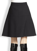Thumbnail for your product : Gucci Wool & Silk Flare Skirt
