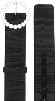 Thumbnail for your product : ATTICO crystal embellished buckle belt