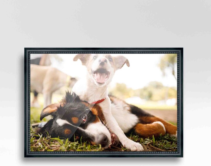CustomPictureFrames 30x30 Modern Black Wood Picture Frame - with Acrylic Front and Foam Board Backing