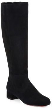 Christian Louboutin Liliboot 30 Suede Knee-High Boots
