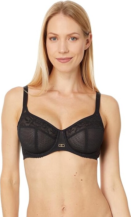 Chantelle Origins Full Coverage Underwire Bra Women's Bra Black : 36B, Elastane/Polyamide/Polyester