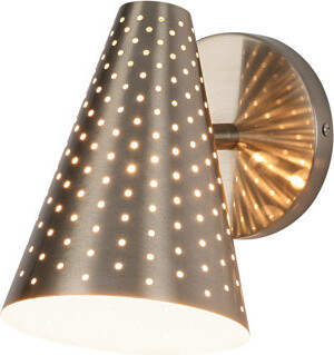 Mercer41 1 - Light Handmade Vintage Starry Cone Wall Sconce
