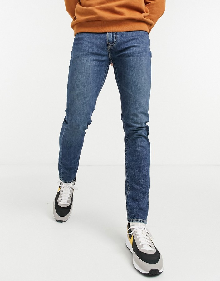Levi's 512 slim taper fit jeans in whoop mid wash - ShopStyle