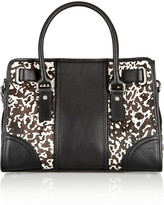 Thumbnail for your product : MICHAEL Michael Kors Hamilton studded leather and printed calf hair tote