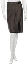 Thumbnail for your product : Schumacher Polka Dot- Accented Knee-Length Skirt w/ Tags