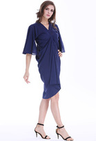 Thumbnail for your product : V Neck Short Sleeve Crinkle Loose Dress