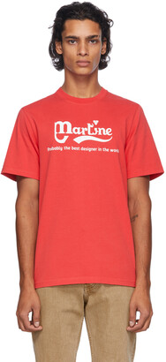 Martine Rose Red 'Probably The Best' T-Shirt