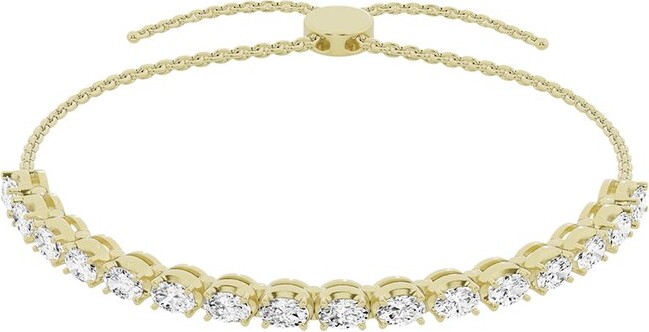 Lab Grown Diamonds 14K 2.00 ct. tw. Lab Grown Diamond Tennis Bolo Bracelet