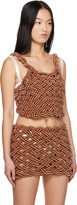 Thumbnail for your product : Isa Boulder SSENSE Exclusive Brown Bouncy Tank Top