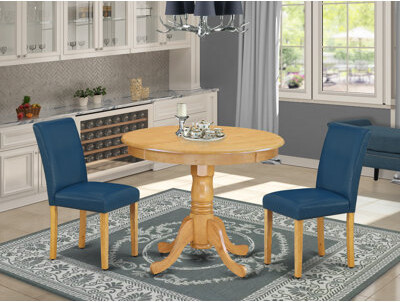 Charlton Home Schoonover Solid Wood Rubberwood Dining Set