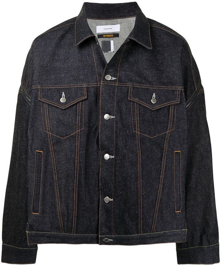 button down denim jacket