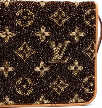 Louis Vuitton Monogram Limited Edition Bead Work Evening Handbag.