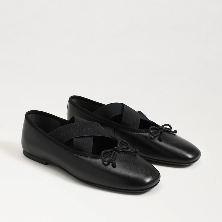 Sam Edelman Arya Ballet Flat Black Leather