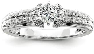 Kevin Jewelers Sterling Silvadium Diamond Semi Mount Engagement Ring