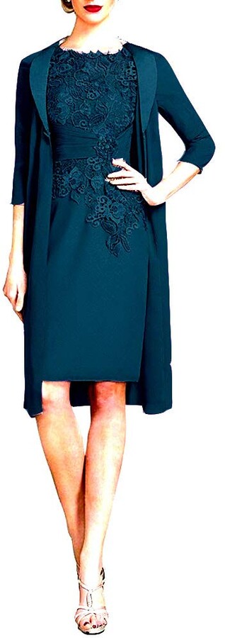 jacket with blue dress