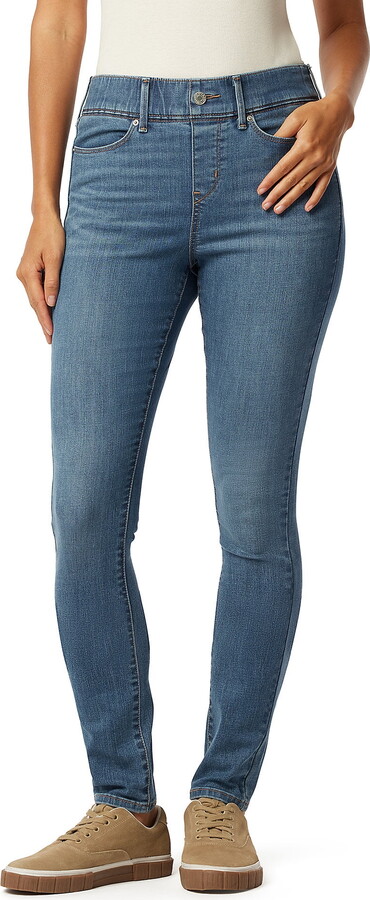 Levi Strauss Signature Women’s Shaping Perfect Pull On Skinny Jeans, Sizes 2-16
