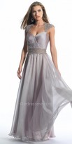 Thumbnail for your product : Dave and Johnny Illusion Lace Applique Waistband Prom Dresses