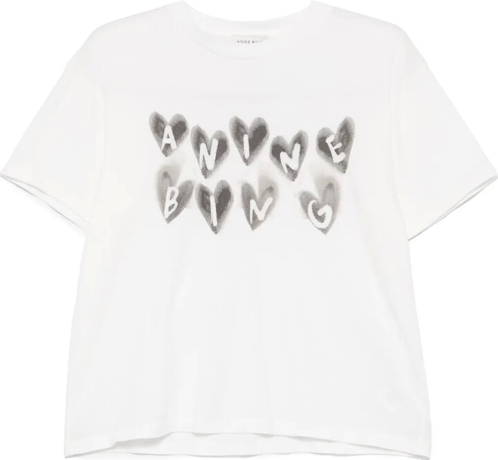 Anine Bing Cade Hearts T-shirt