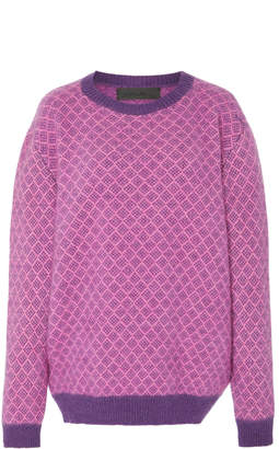 The Elder Statesman Intarsia Cashmere Sweater Size: S
