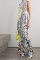 Thumbnail for your product : Givenchy Sequined Chiffon Gown - Silver