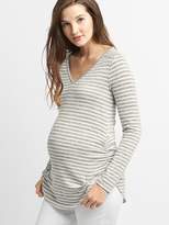 Thumbnail for your product : Gap Maternity Softspun Stripe Long Sleeve V-Neck T-Shirt