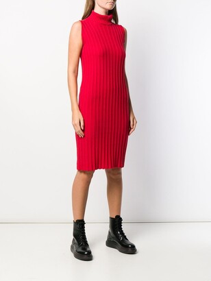Yohji Yamamoto Pre-Owned 1996 Turtleneck Knitted Fitted Dress