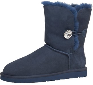 UGG Womens Bailey Button Bling Boots Navy