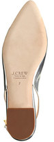 Thumbnail for your product : J.Crew Lucie mirror metallic slingback flats