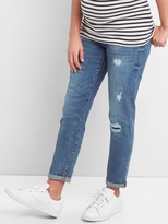 Thumbnail for your product : Gap Maternity Inset Panel Repaired Girlfriend Jeans